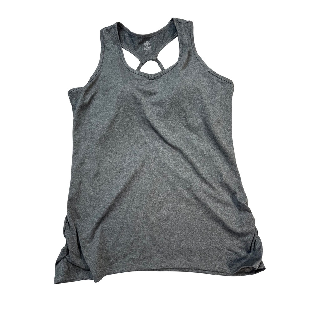 Gaiam Tank Top Womens XL Gray New Racerback Built-in Bra Yoga NWT Activewear